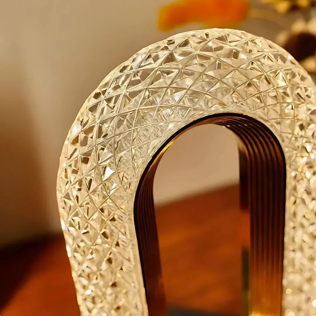 Luminária de Mesa LED Cristal Luxo - Home Premium Brasil