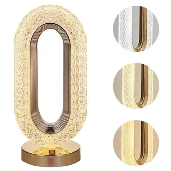 Luminária de Mesa LED Cristal Luxo - Home Premium Brasil