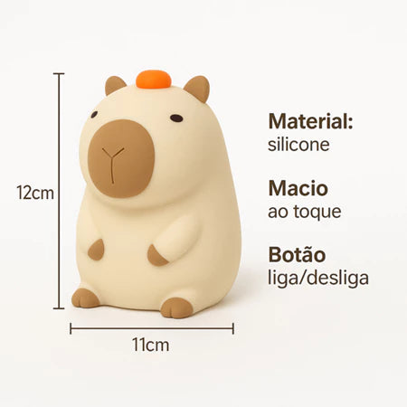 Luminária LED Capivara Portátil - Home Premium Brasil