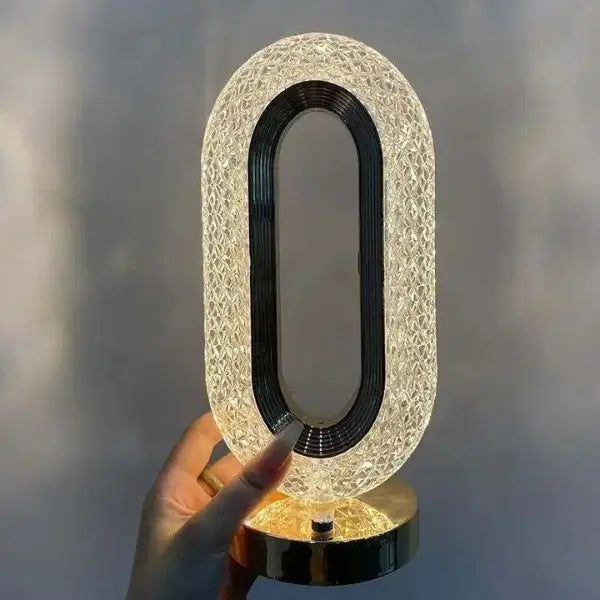 Luminária de Mesa LED Cristal Luxo - Home Premium Brasil