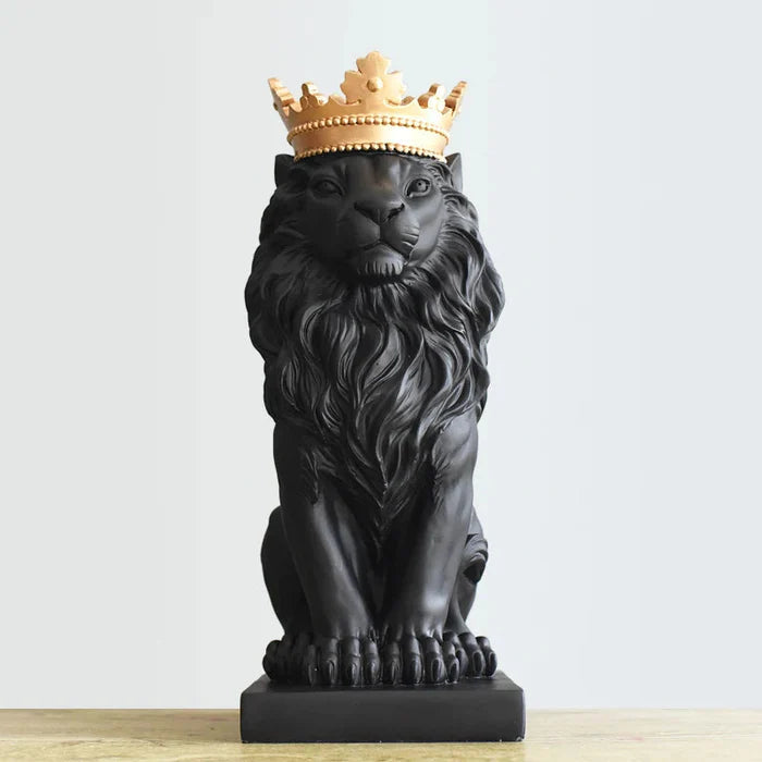Estatueta Leão Imperador - Home Premium Brasil
