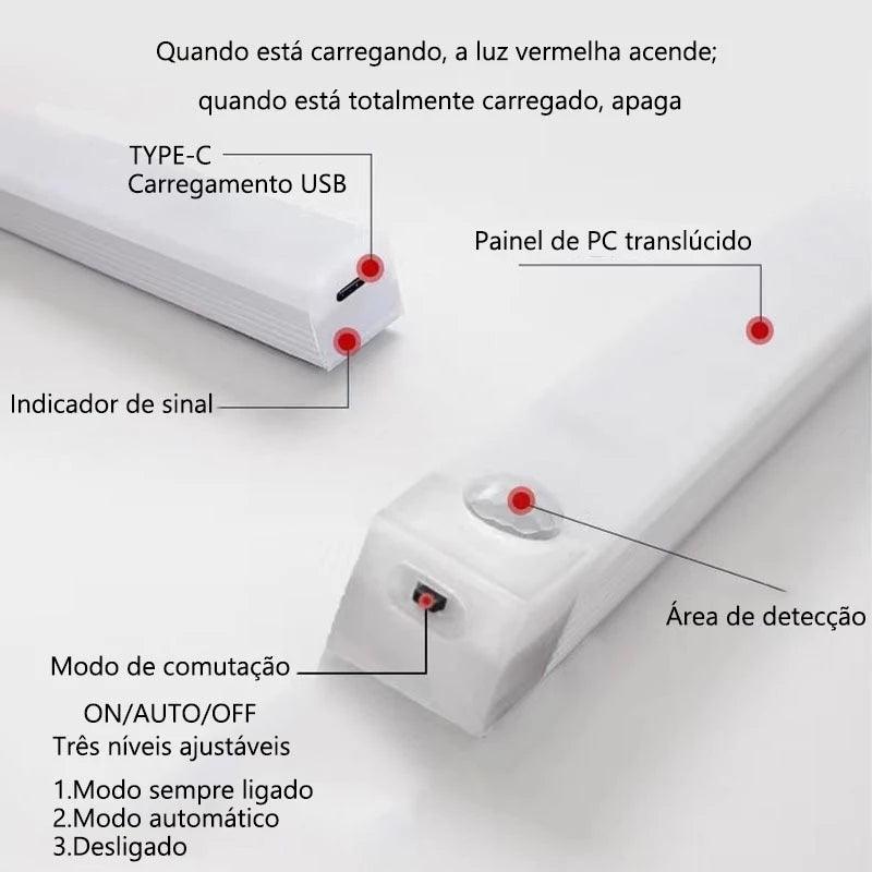 Luminária LED Barra com Sensor de Movimento - Home Premium Brasil