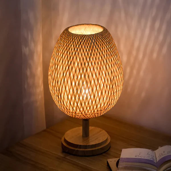 Luminária de Mesa Bambu - Home Premium Brasil