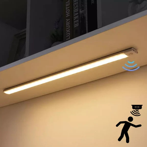Luminária LED Fina – Sensor de Movimento e Recarregável - Home Premium Brasil