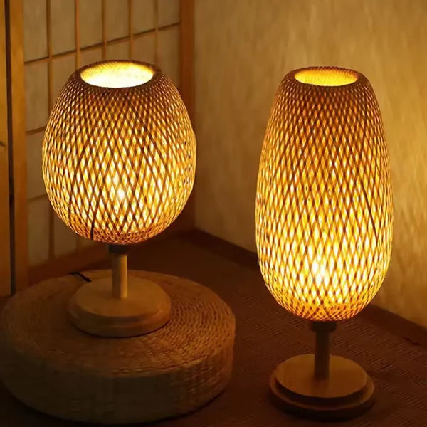 Luminária de Mesa Bambu - Home Premium Brasil