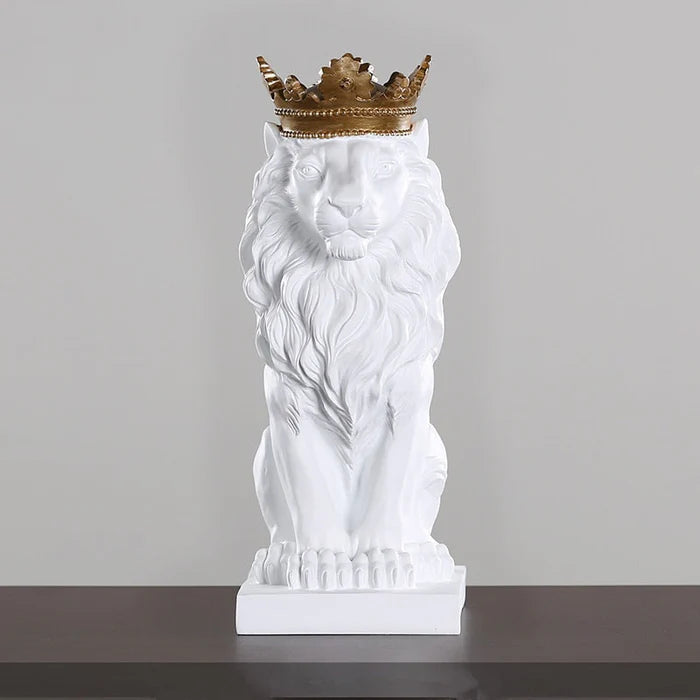 Estatueta Leão Imperador - Home Premium Brasil