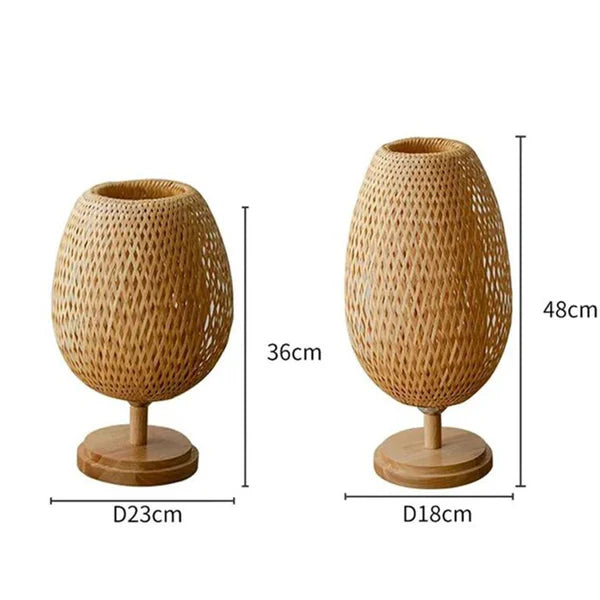 Luminária de Mesa Bambu - Home Premium Brasil