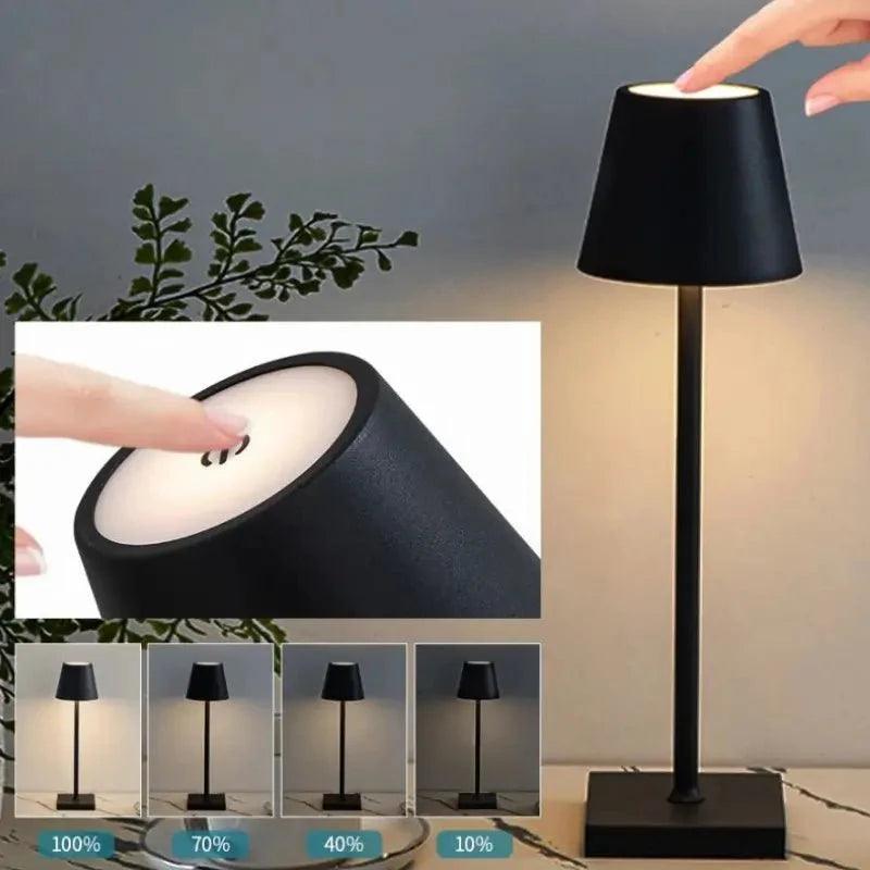 Luminária de Mesa Sem Fio Decorativa Dimerizável - Home Premium Brasil
