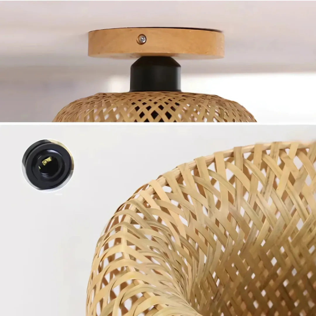 Plafon de Teto Bambu Artesanal - Home Premium Brasil