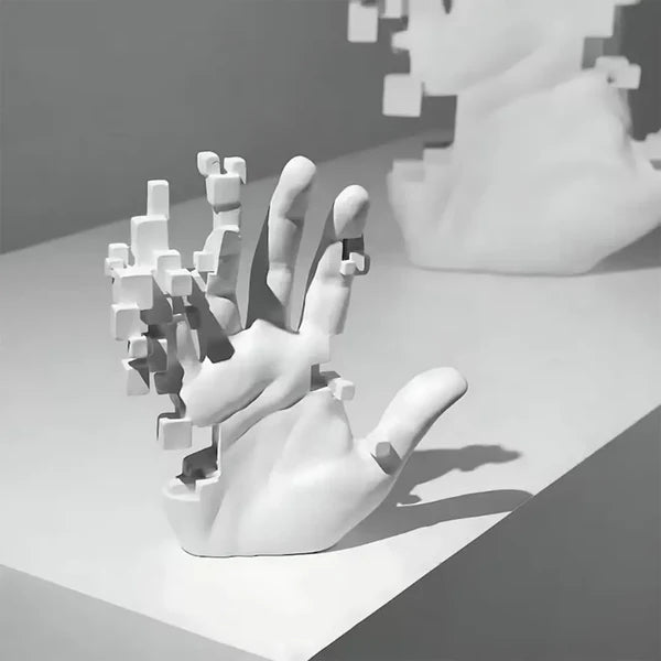 Escultura Mão em Mosaico - Home Premium Brasil