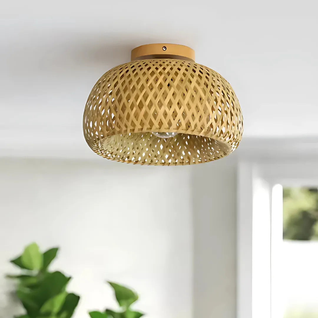 Plafon de Teto Bambu Artesanal - Home Premium Brasil