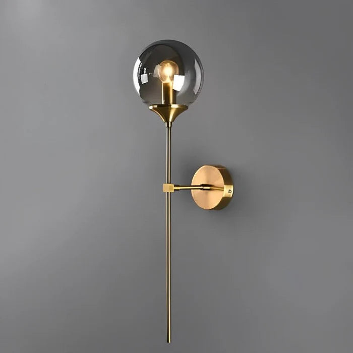 Arandela Dourada de Parede Interna Globo - Home Premium Brasil