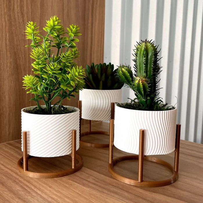 Kit 3 Vasos Mini com Suporte - Home Premium Brasil