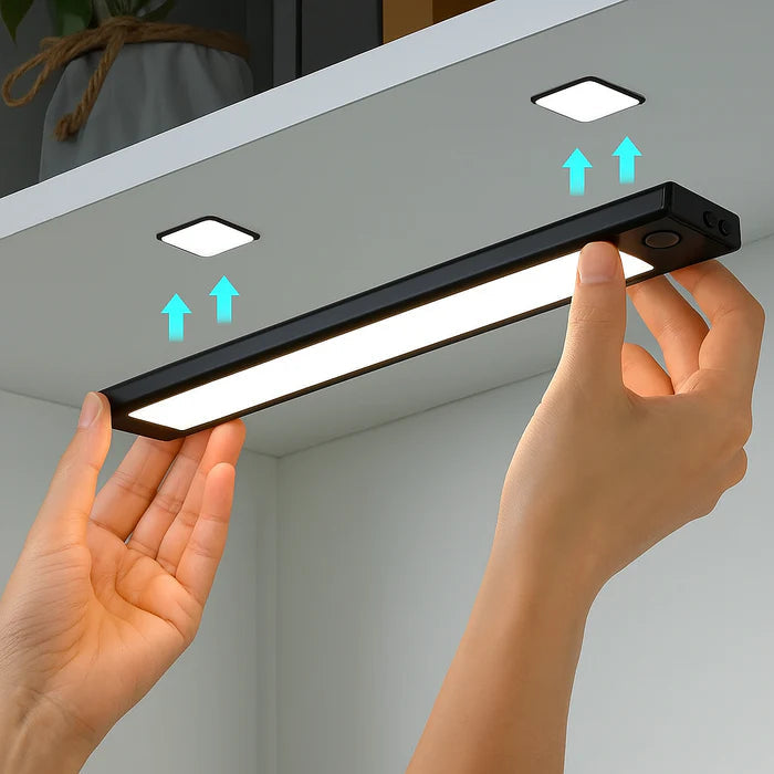 Luminária LED Fina – Sensor de Movimento e Recarregável - Home Premium Brasil