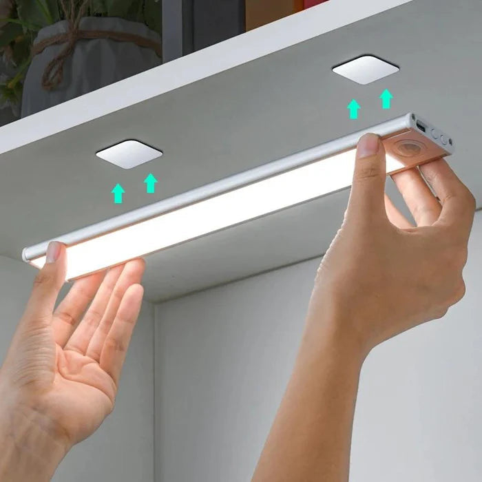 Luminária LED Fina – Sensor de Movimento e Recarregável - Home Premium Brasil