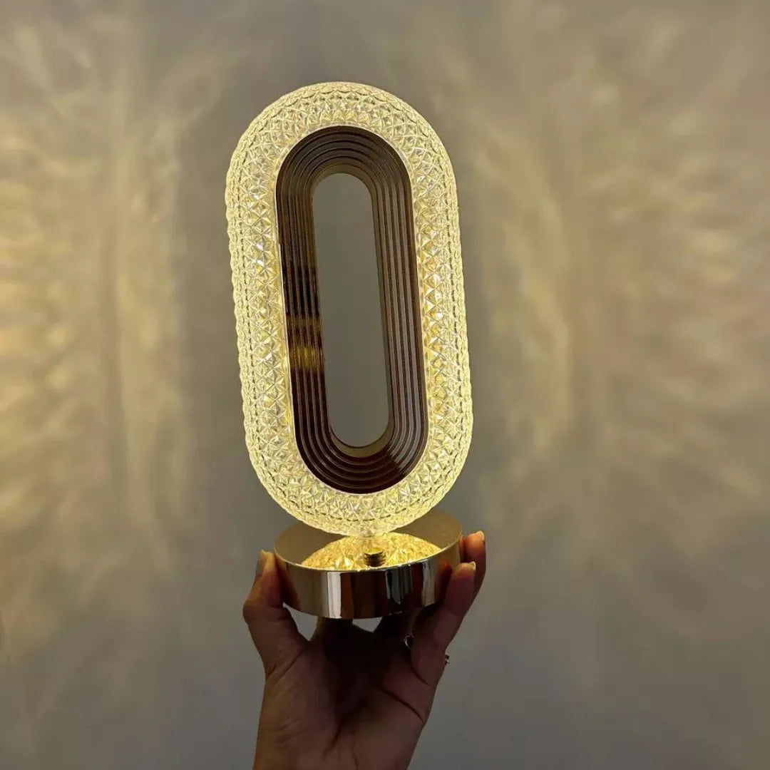 Luminária de Mesa LED Cristal Luxo - Home Premium Brasil