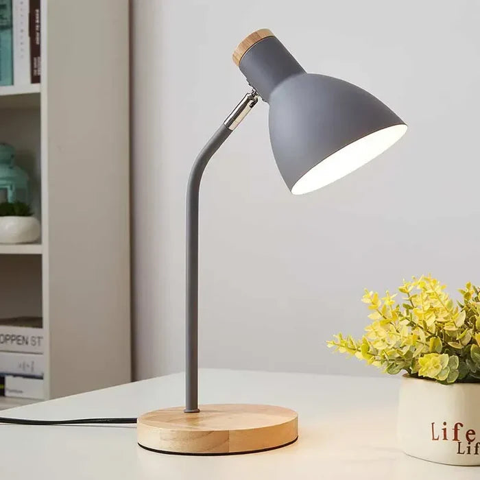 Luminária de Mesa com Bambu e Alumínio - Home Premium Brasil