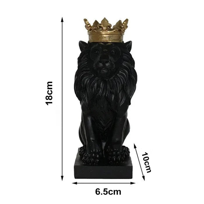 Estatueta Leão Imperador - Home Premium Brasil