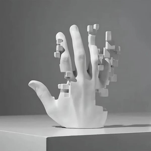 Escultura Mão em Mosaico - Home Premium Brasil